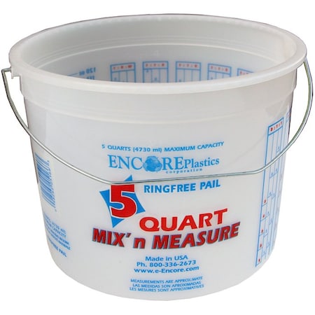 Encore Plastic Paint Mix & Measure Bucket Lid, 5 qt 05166
